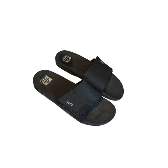 Reef Mens Slide Sandals Black Non-Slip Rubber Casual Footwear Size 11 - Picture 1 of 6
